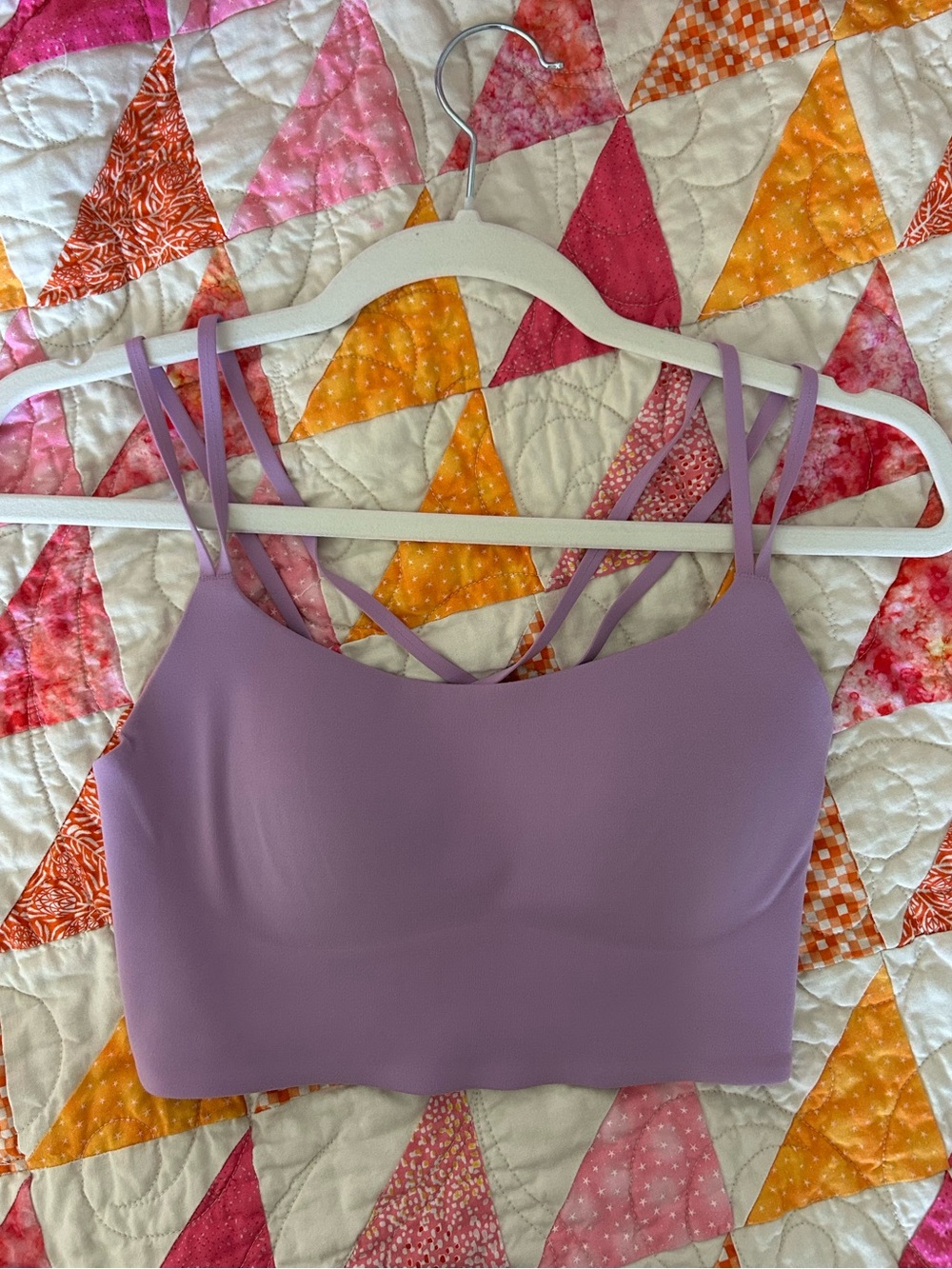 American Eagle Outfitters Lavender Strappy Crop Tank